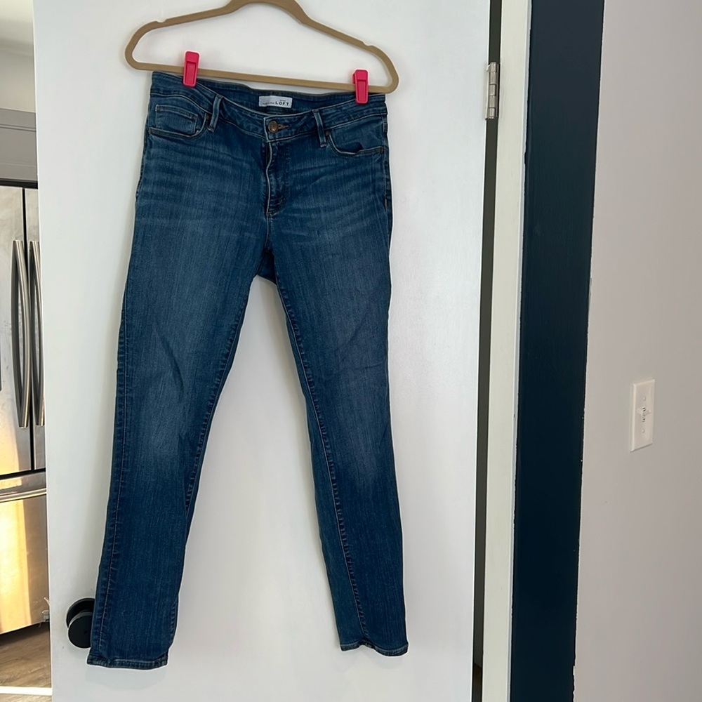 LOFT Women’s 30 curvy skinny jeans medium wash
